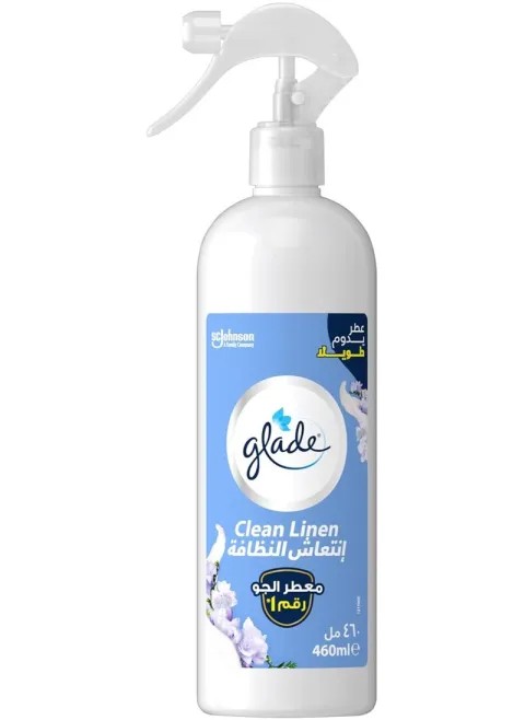 Glade Clean Linen Air-Freshener Spray - 460 ML
