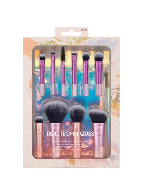 RT Travel Fantasy Mini Travel Brush Set Rust