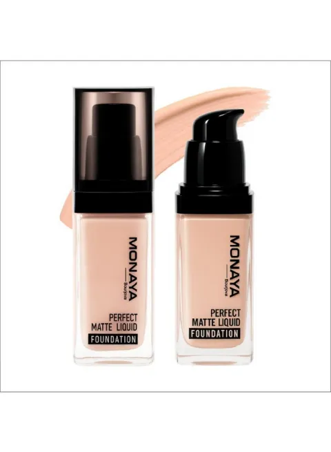 Perfect Matte Liquid Foundation – Full Coverage, Waterproof, Long-Lasting, 6 Shades (30ml) – Affordable Makeup, Oil-Free, Concealer Effect