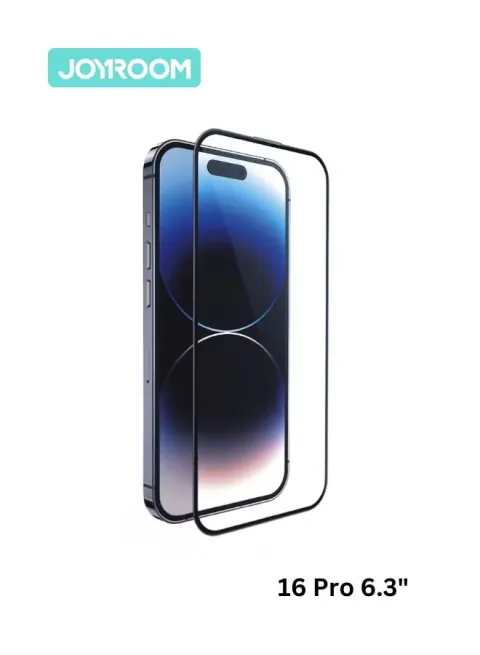 iPhone 16 Pro Screen Protector 6.3 Inch 2.5D Full Screen with Black Edge, Military-Grade Protection, Scratch Resistant, Anti-Fingerprint, Bubble Free, Case Friendly Clear/Black