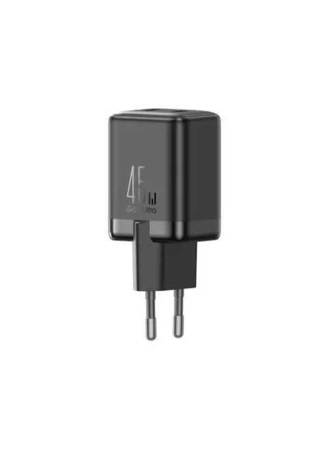 EU 45W Dual‑Port GaN Fast Charger - black