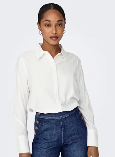 ONLY Womens Berit Life Longsleeve Shirt Woven