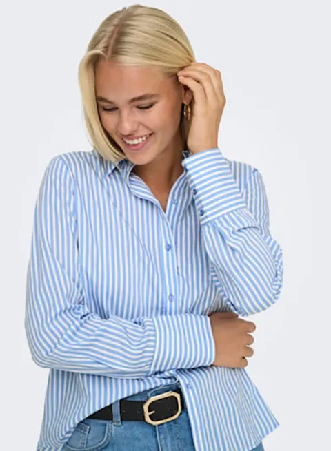 ONLY Womens Berit Life Longsleeve Shirt Woven