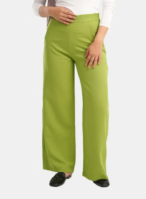 Pants with Side Zipper -L