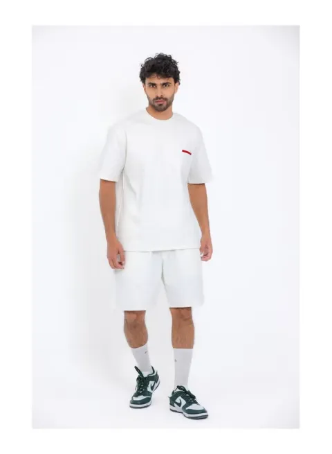Printed White Cotton Men Pajama