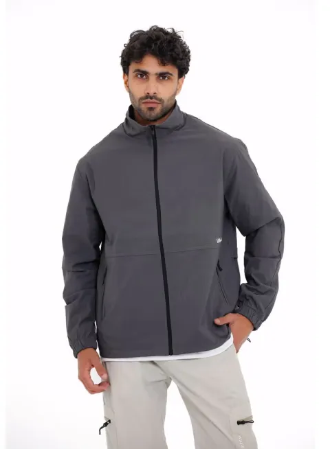 Jacket soft with lining-Grey