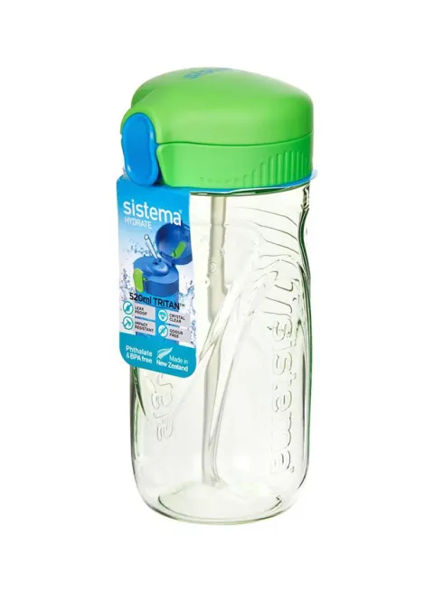 Tritan Hydrate Straw Bottle Multicolor 520ml