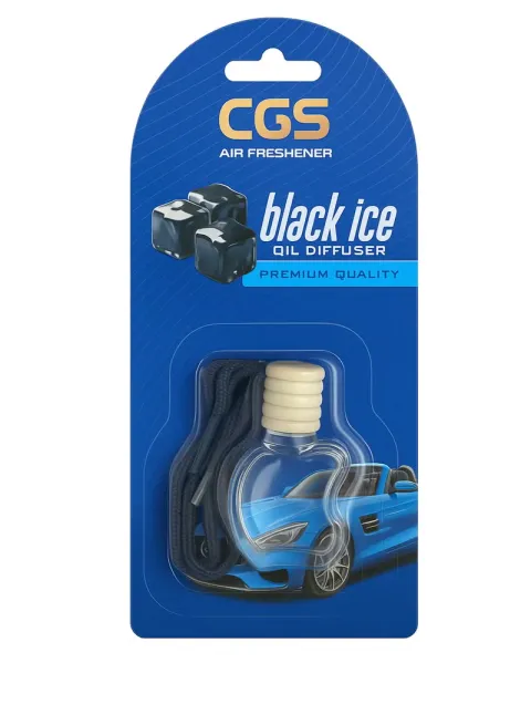 Apple-shaped air freshener - Black Ice scent diffuser, for car and home, excellent quality