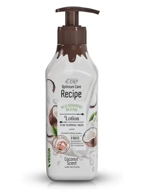 Optimum Care Recipe Radiance Blend Lotion For Normal Skin Coconut Scent 370ml