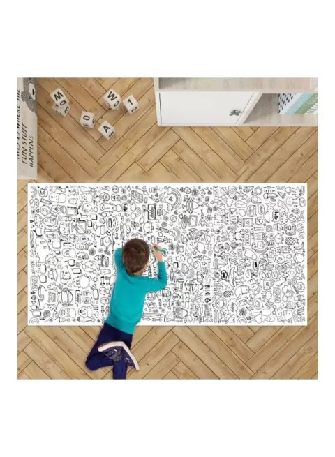 لفة تلوين عملاقة - ألوان متنوعة 180 × 90 سم