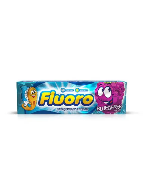 Fluoro Kids Sparkle Gel Toothpaste With Blueberry