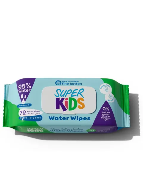 Superkids Water Wipes 72 Pieces