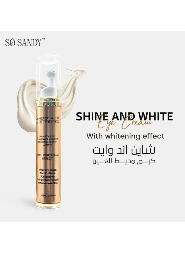 Shine & White Eye Contour Brightening under eye cream, with Anti-aging effect.