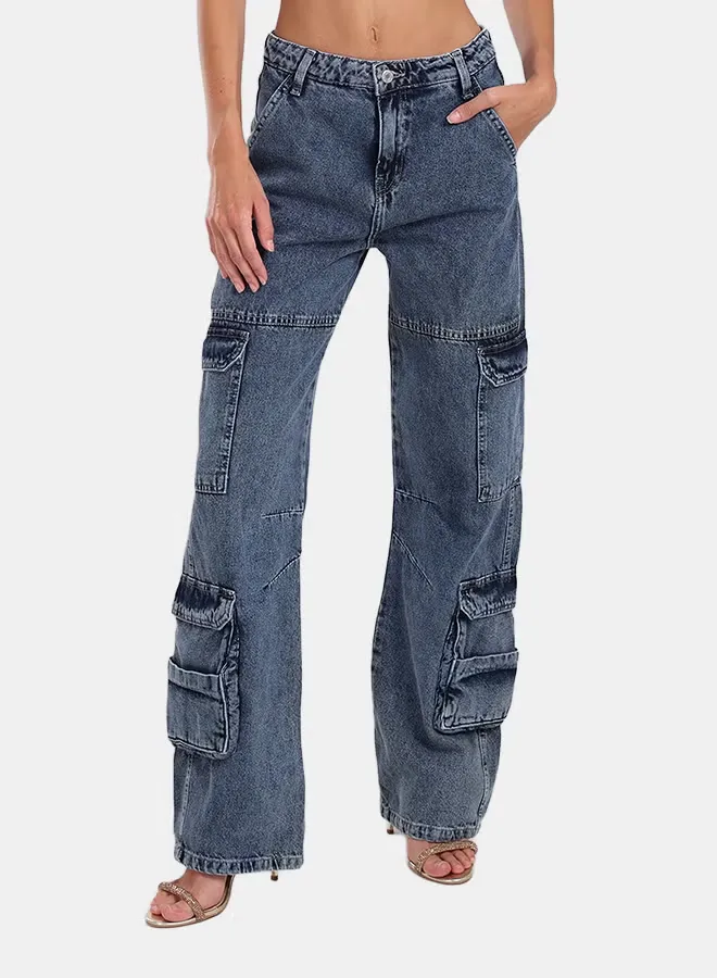 Denim Cargo Pants size S