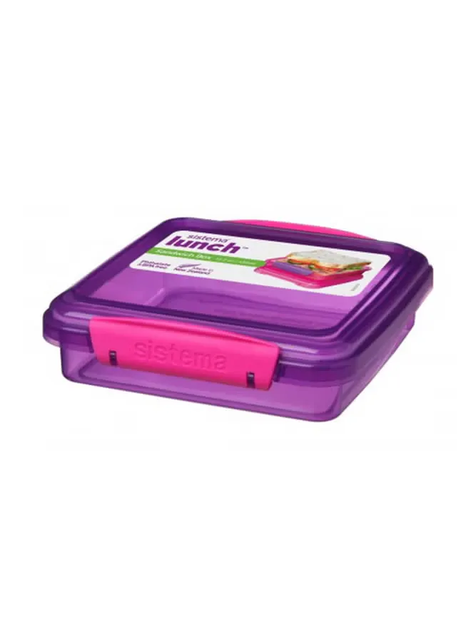 Sandwich Box Purple 14.5x12.4x15.01cm