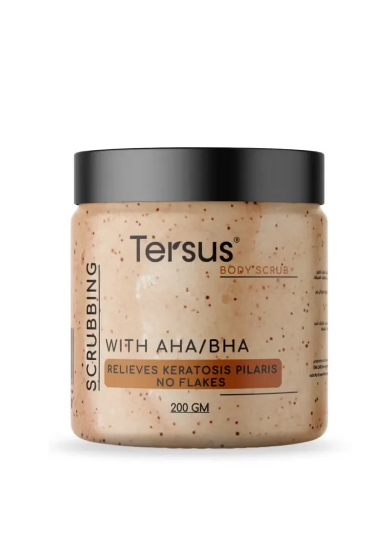 Body Scrub with AHA/BHA – Relieves Keratosis Pilaris – Reduces Flaking 200gm