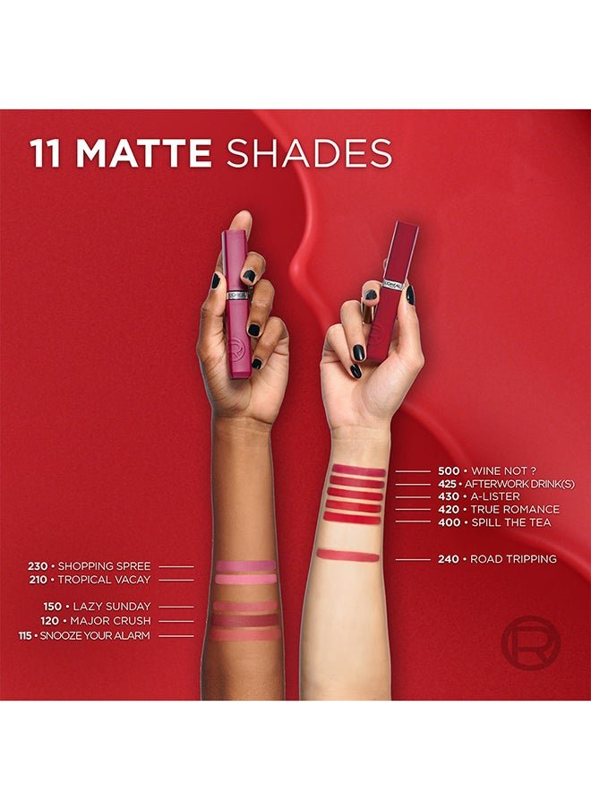 Infaillible Le Matte Resistance Liquid Lipstick Up To 16 Hour Wear, 120 Major Crush