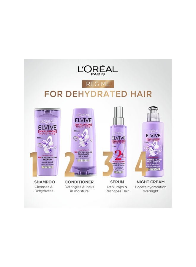 Elvive Hyaluron Moisture Filling Shampoo Replumps Hair With 72H Of Hydration 400ml
