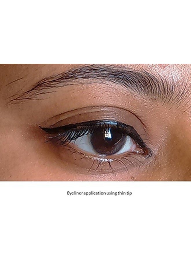 2 in 1 Eyeliner Pen Jet Black