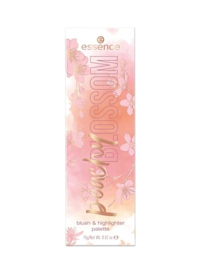 Peachy Blossom Blush And HighLighter Palette White