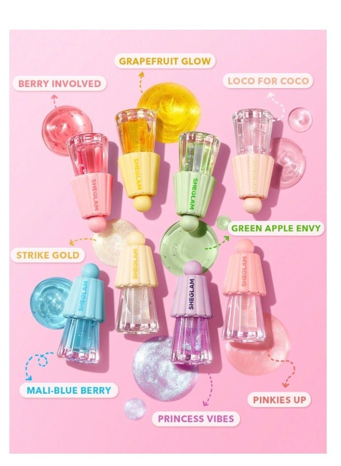 Jelly Wow Hydrating Lip Oil- Pinkies Up