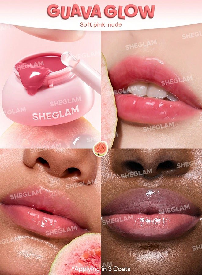 Hydra Jelly Pocket Lip Jam - Guava Glow pink