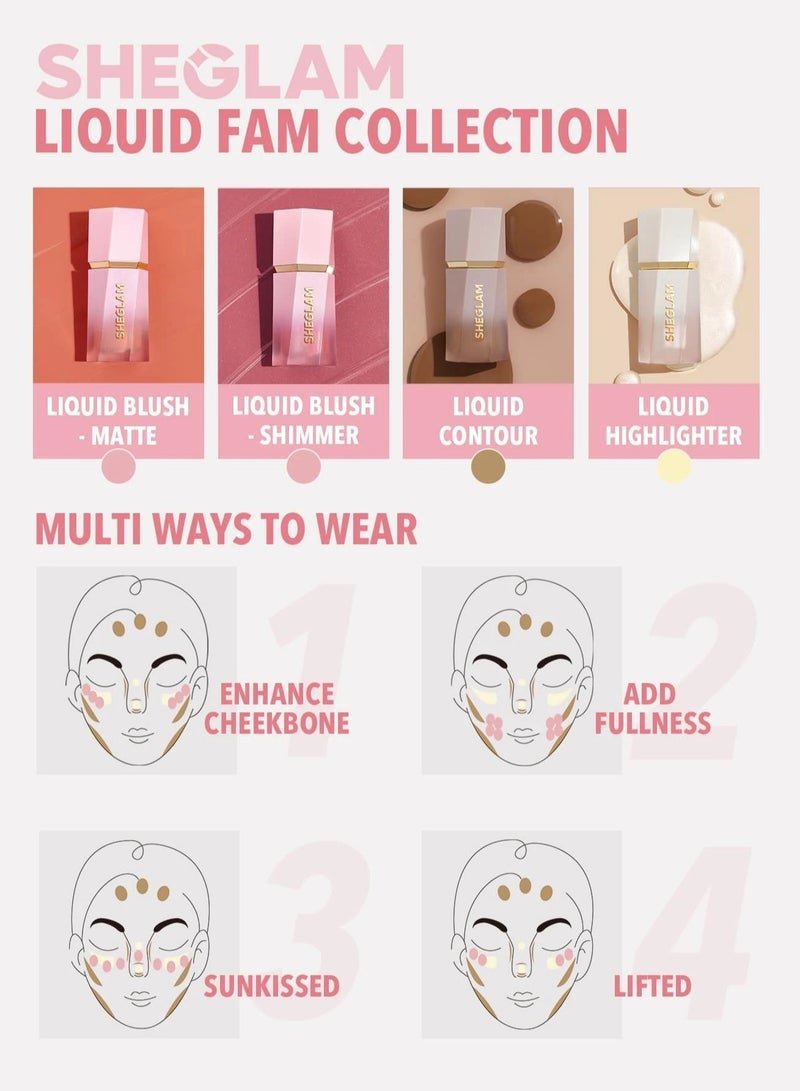 SHEGLAM Glow Bloom Liquid Highlighter- Vanilla Frost