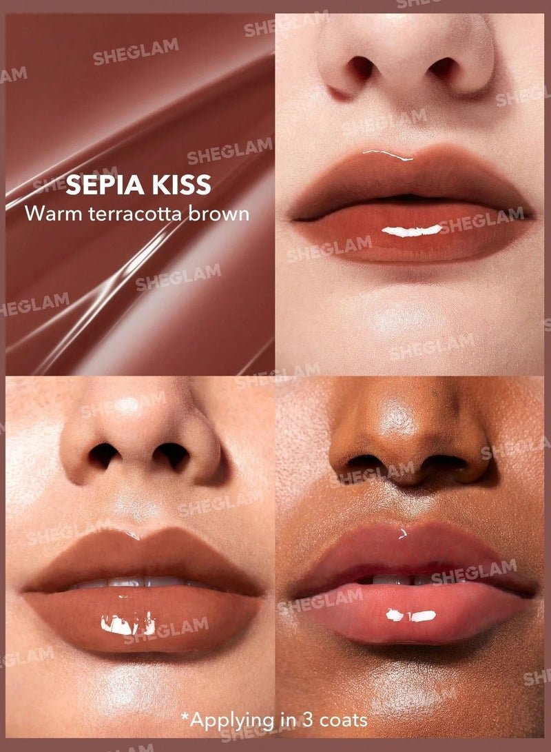 Pout-Perfect Shine Lip Plumper-Sepia Ki** Sepia K*ss
