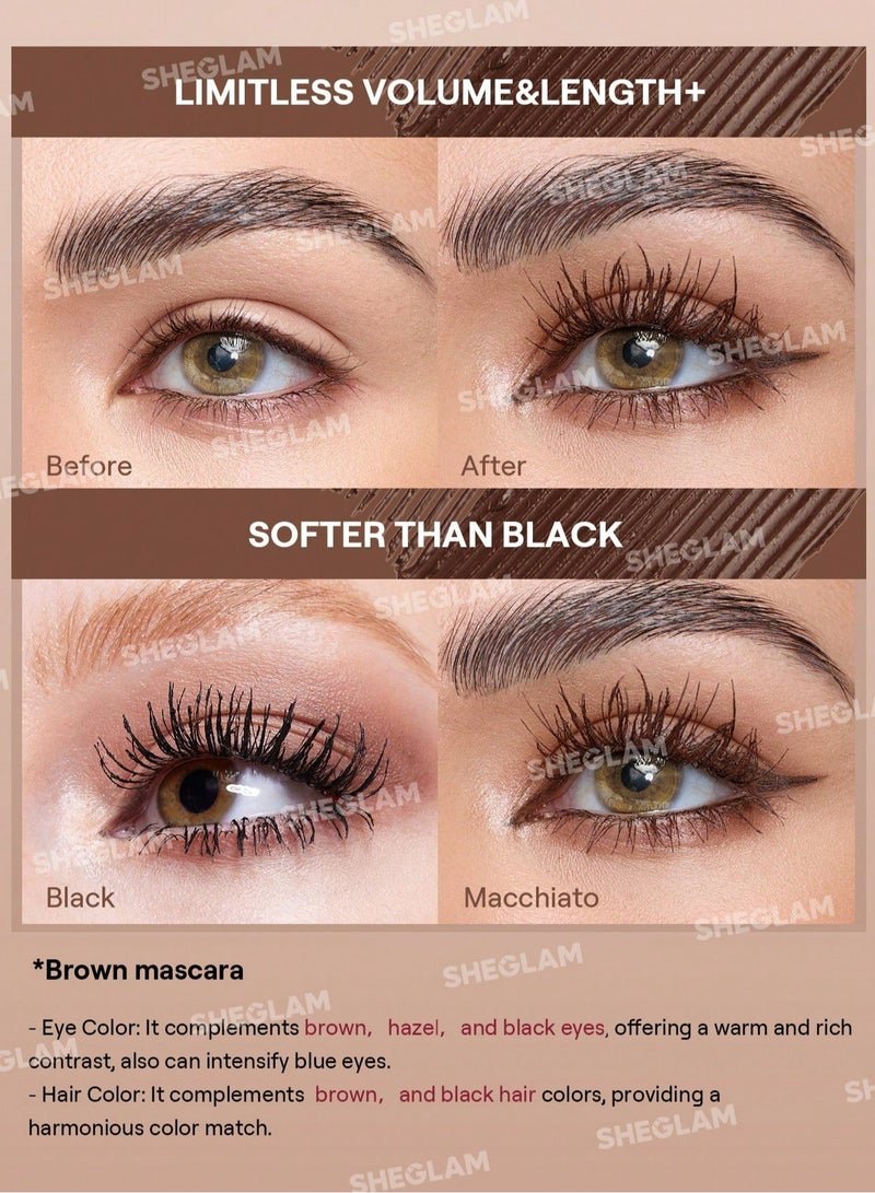 All-In-One Volume & Length Mascara-Waterproof Macchiato