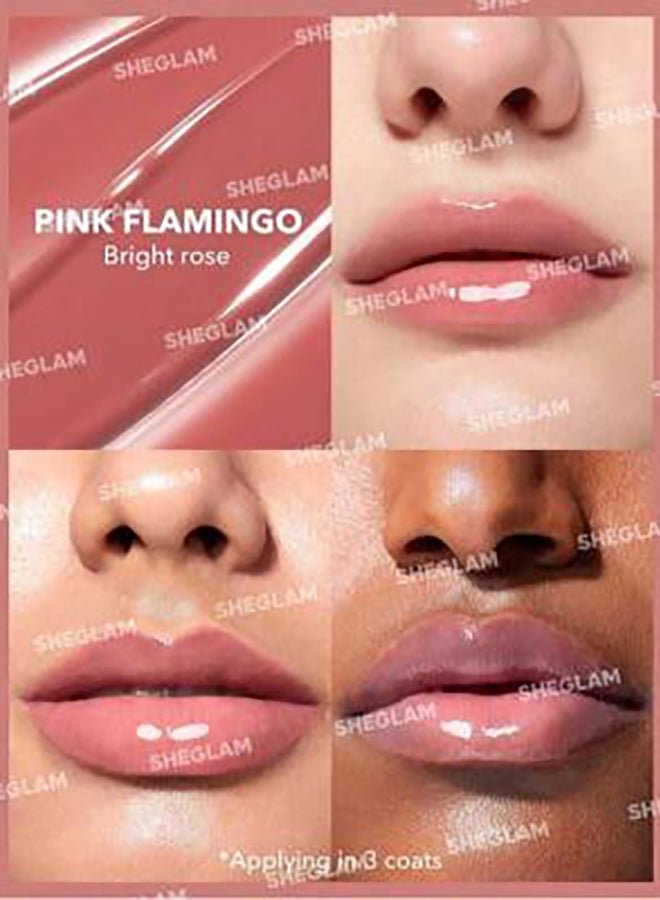 Sheglam Pout-Perfect Shine Lip Plumper -Pink Flamingo
