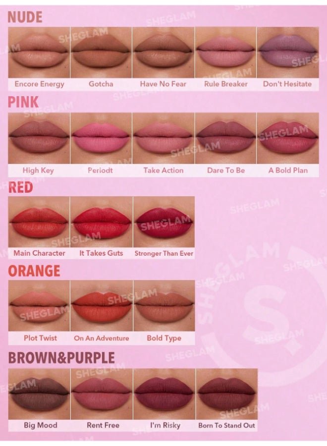 Dynamatte Boom Long Lasting Matte Lipstick Gotcha