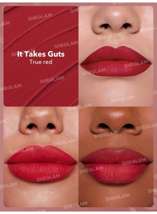 Dynamatte Boom Long Lasting Matte Lipstick Guts