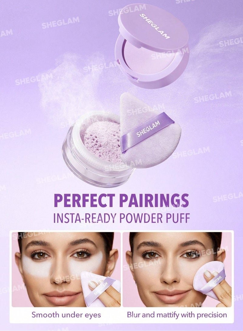Insta-Ready Face & Under Eye Setting Powder Duo - Taro Taro