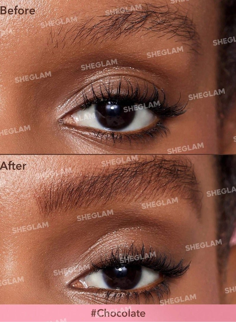 Brow Fection Angled Brush & Dip - Chocolate Chocolate