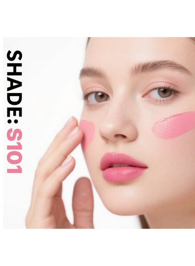 Mousse Blush Cream, 6 Soft Colors, Lightweight, Makeup for Natural Glow, Lip & Cheek Tint, Makeup Essential – 4g Each