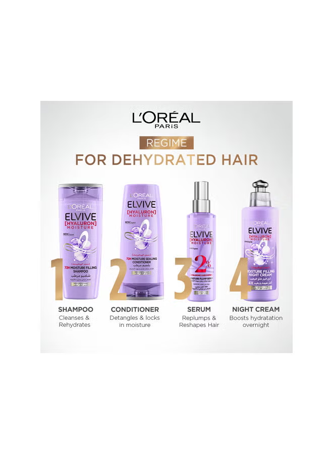 Elvive Hyaluron Moisture Filling Shampoo Replumps Hair With 72H Of Hydration 600ml