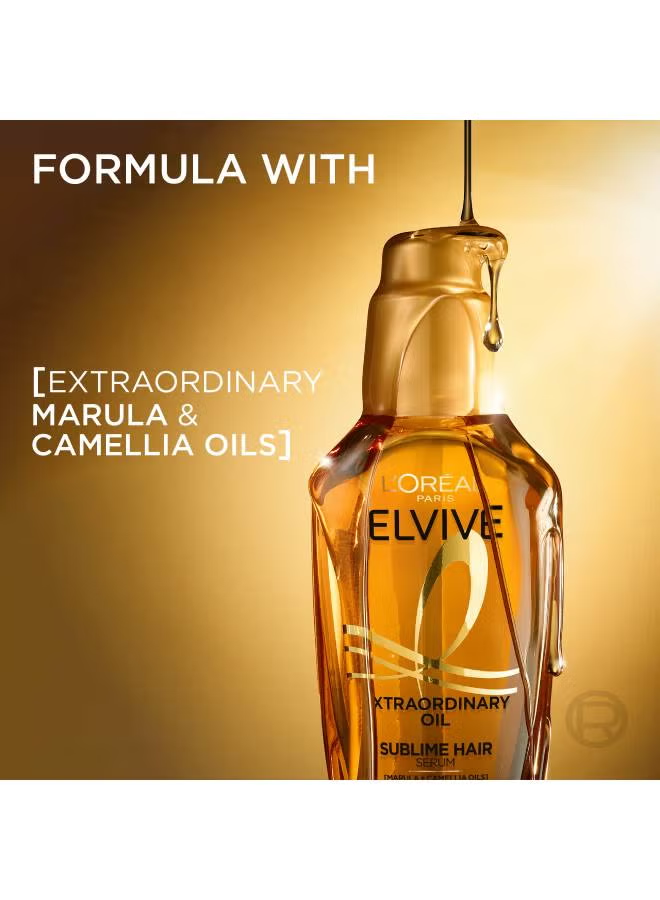 Elvive Extraordinary Hair Oil Non-Sticky Serum For Dry Hair 100ml Clear 100ml