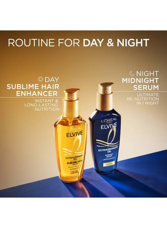 Elvive Extraordinary Hair Oil Non-Sticky Serum For Dry Hair 100ml Clear 100ml