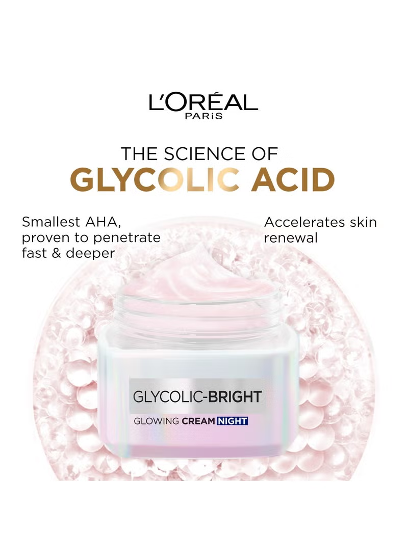 Glycolic Bright Glowing Night Cream - Glycolic + Niacinamide