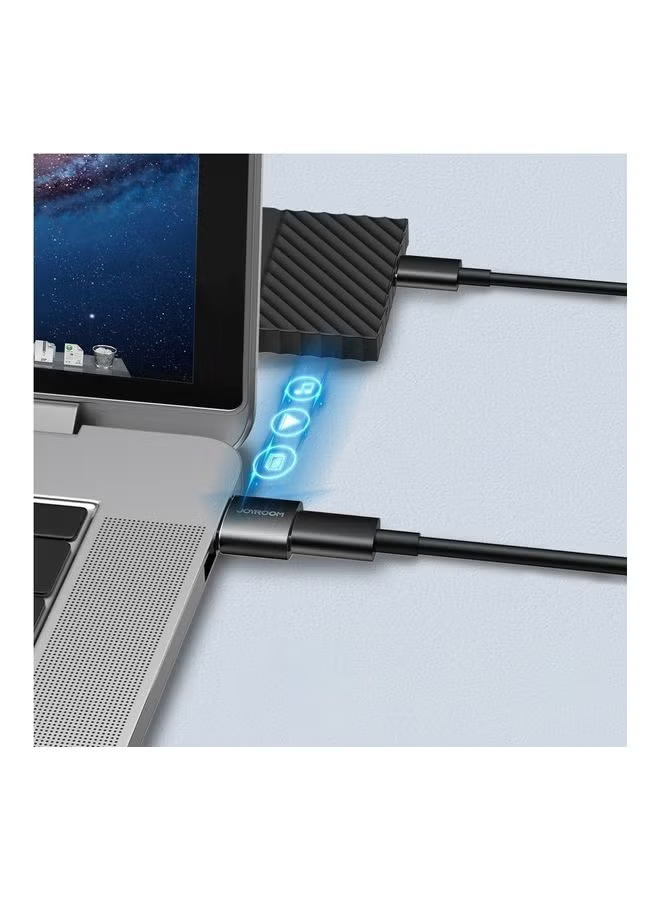 Adapter USB Type C Female To USB Male Black