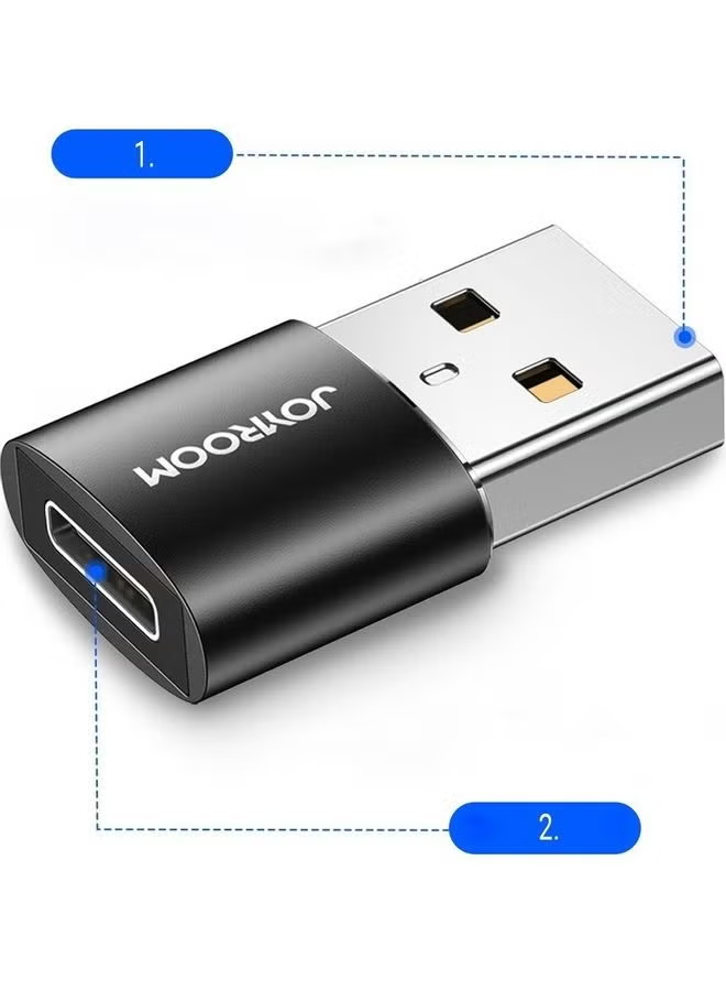 Adapter USB Type C Female To USB Male Black