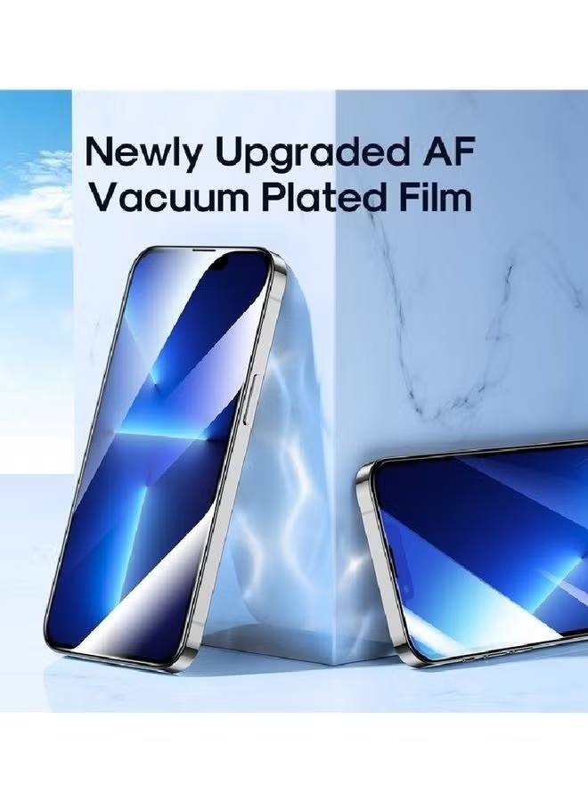 2.5D Silk Printing Screen Protector Anti-Explosion Ultra Clear Full Covering Tempered Glass For iPhone 14 6.1" Clear/Black