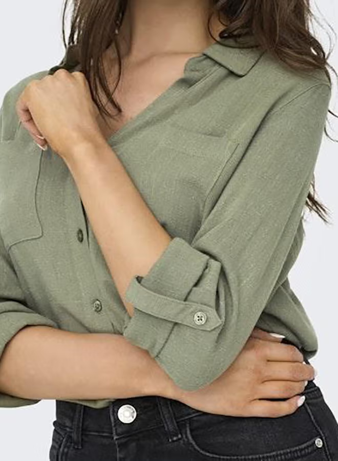 Onlyasmin-Siesta Ls Li Bl Shirt Pnt Noos