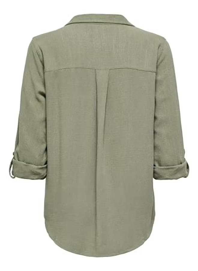 Onlyasmin-Siesta Ls Li Bl Shirt Pnt Noos