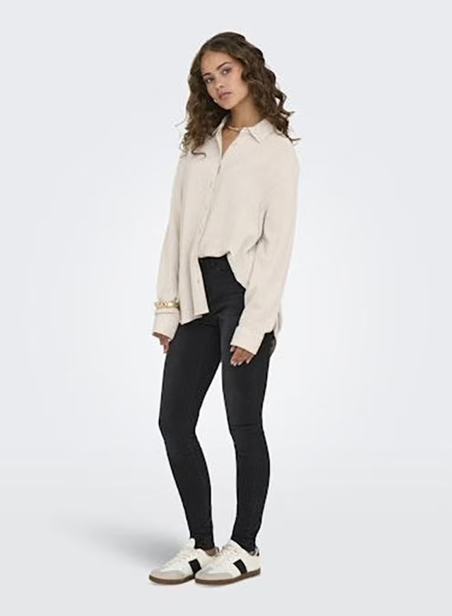 Onlsiesta Ls Linen Bl Shirt Pnt