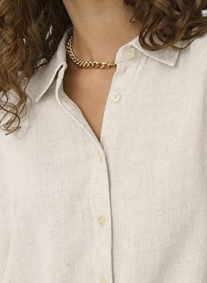 Onlsiesta Ls Linen Bl Shirt Pnt