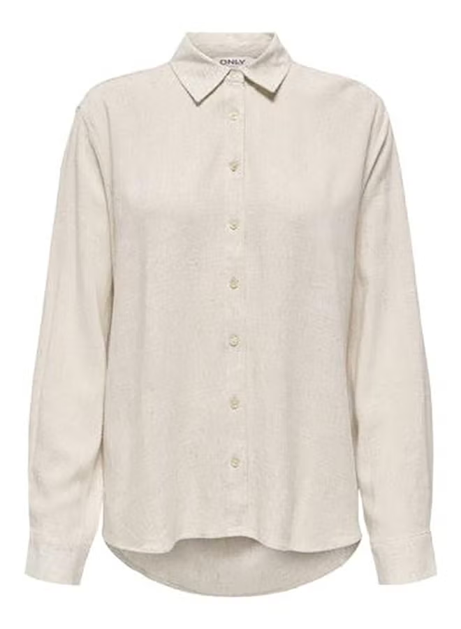 Onlsiesta Ls Linen Bl Shirt Pnt