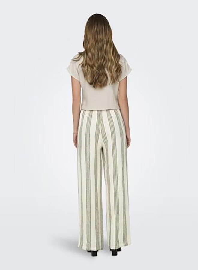 Onlsiesta Ss Knot Lin Bl Shirt Pnt Noos