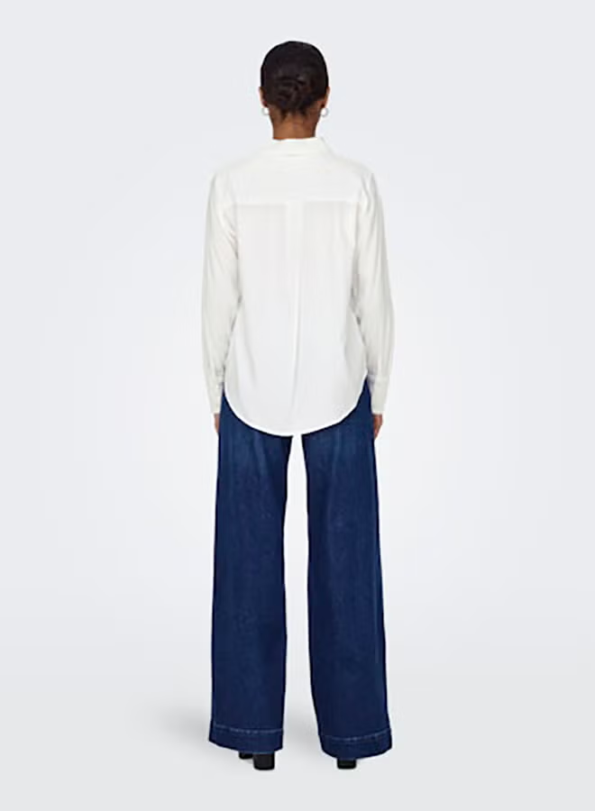 ONLY Womens Berit Life Longsleeve Shirt Woven