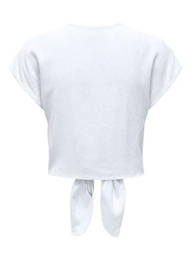 Onlsiesta Ss Knot Lin Bl Shirt Pnt Noos